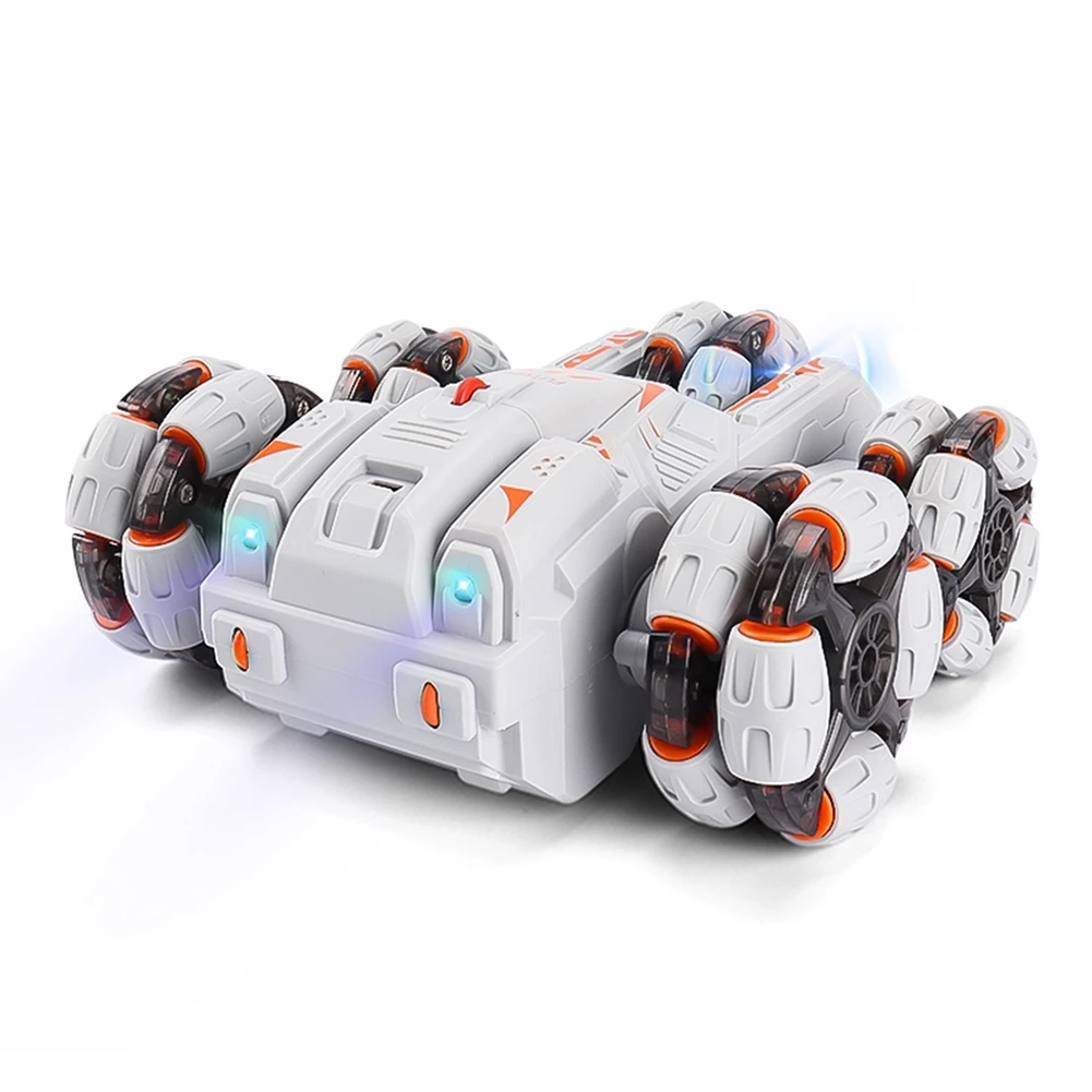 A63T-RC Stunt-Auto, Kletter- und Driftauto, fünfrädriges RC-Auto, Geburtstagsgeschenk für Kinder – Grau