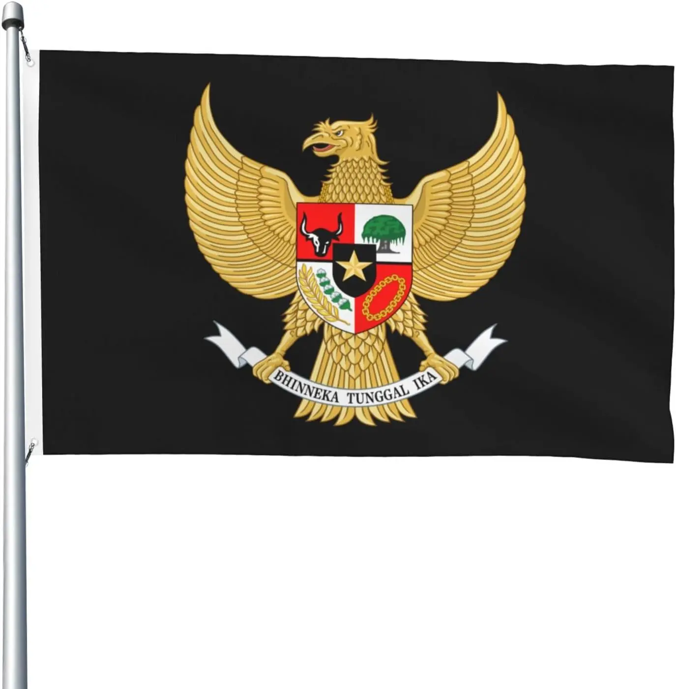 Flagnshow 100% Polyester National emblem of Indonesia Flags