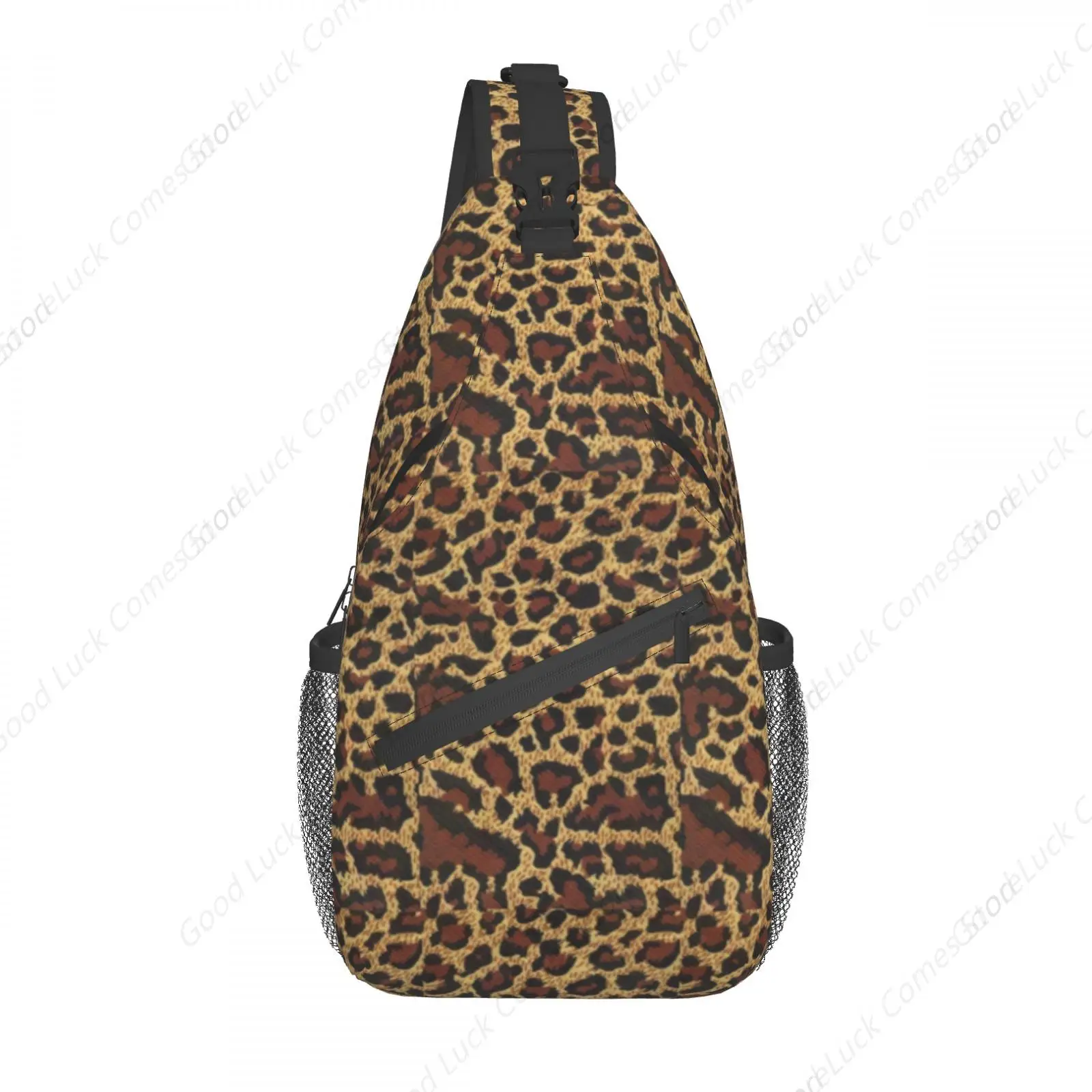 

Classic Leopard Print Crossbody Bags Trendy Sling Backpack Chest Shoulder Bag Gym Cycling Travel Hiking