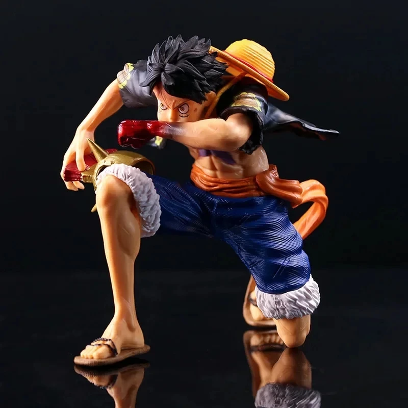 2026 Heißer neuer Anime One Piece Luffy Actionfigur – Kniende Sammlerfigur, Deko-Modell, Spielzeug, Geburtstagsgeschenke, Anime-Figur
