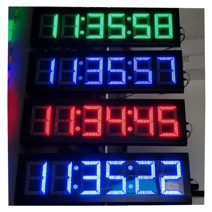 Relógio de contagem regressiva interno externo display digital led temporizador de contagem regressiva dia hora minuto segundo