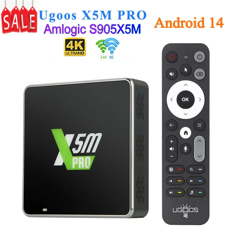 

Новая ТВ-приставка Ugoos X5M PRO Android 14 Amlogic S905X5M 4 ГБ 32 ГБ 4K HD WIFI BT5.4 Медиаплеер Телеприставка