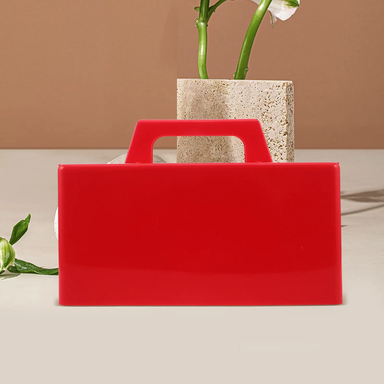 

Snow Brick Maker Bright Red Large Plastic Mold Easy Release Outdoor Snow Sand Castle Mold for Kids Winter Summer Fun