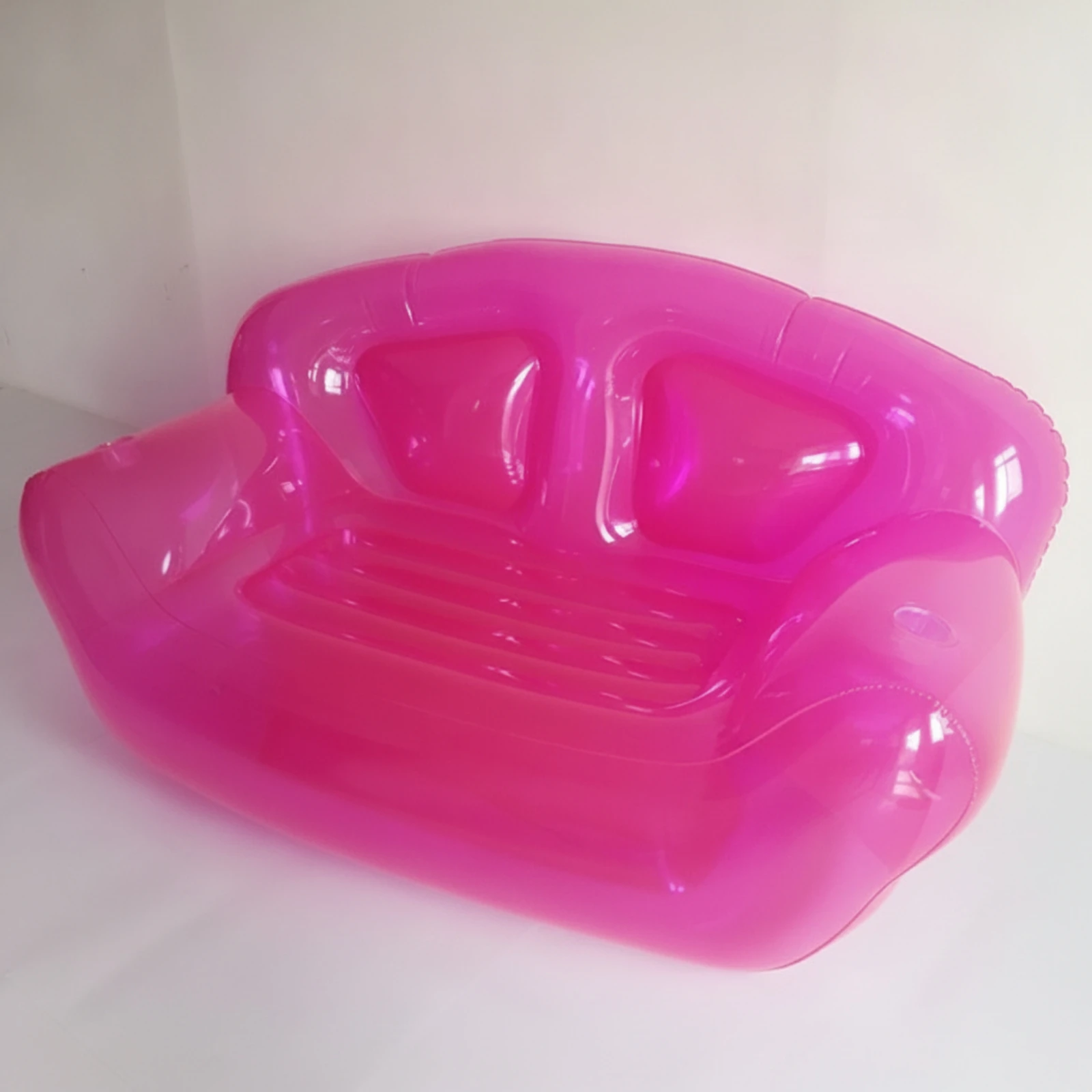 Inflatable Sofa Transparent Lounge Chair Furniture Portable Seat Soft for Adults, Dorm Room, Apartments