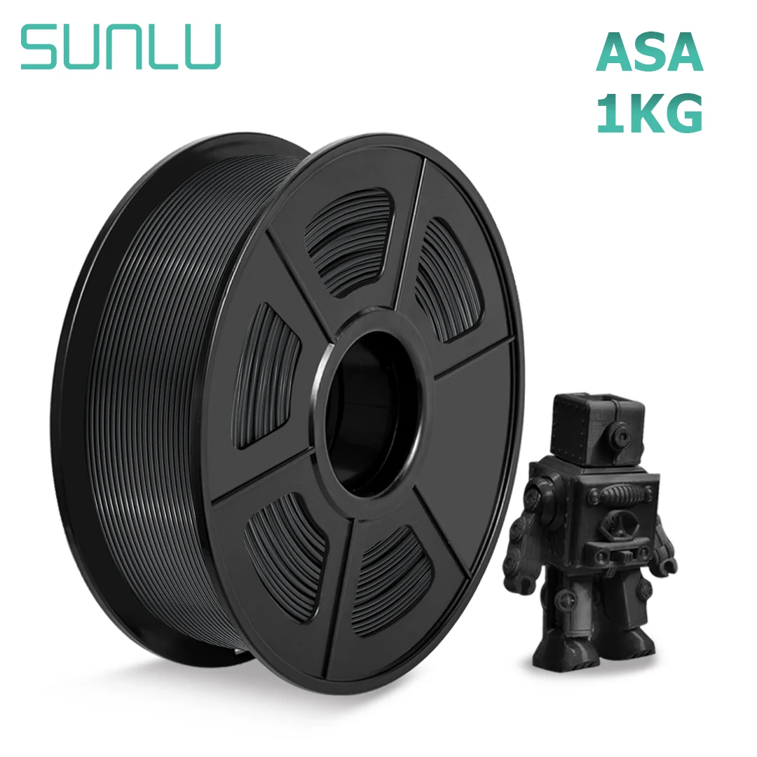 

SUNLU ASA filament 3D Printer Diameter Tolerance +/-0.02MM 1.75mm 1KG Materials Neatly wound filament For Consumables Free Ship