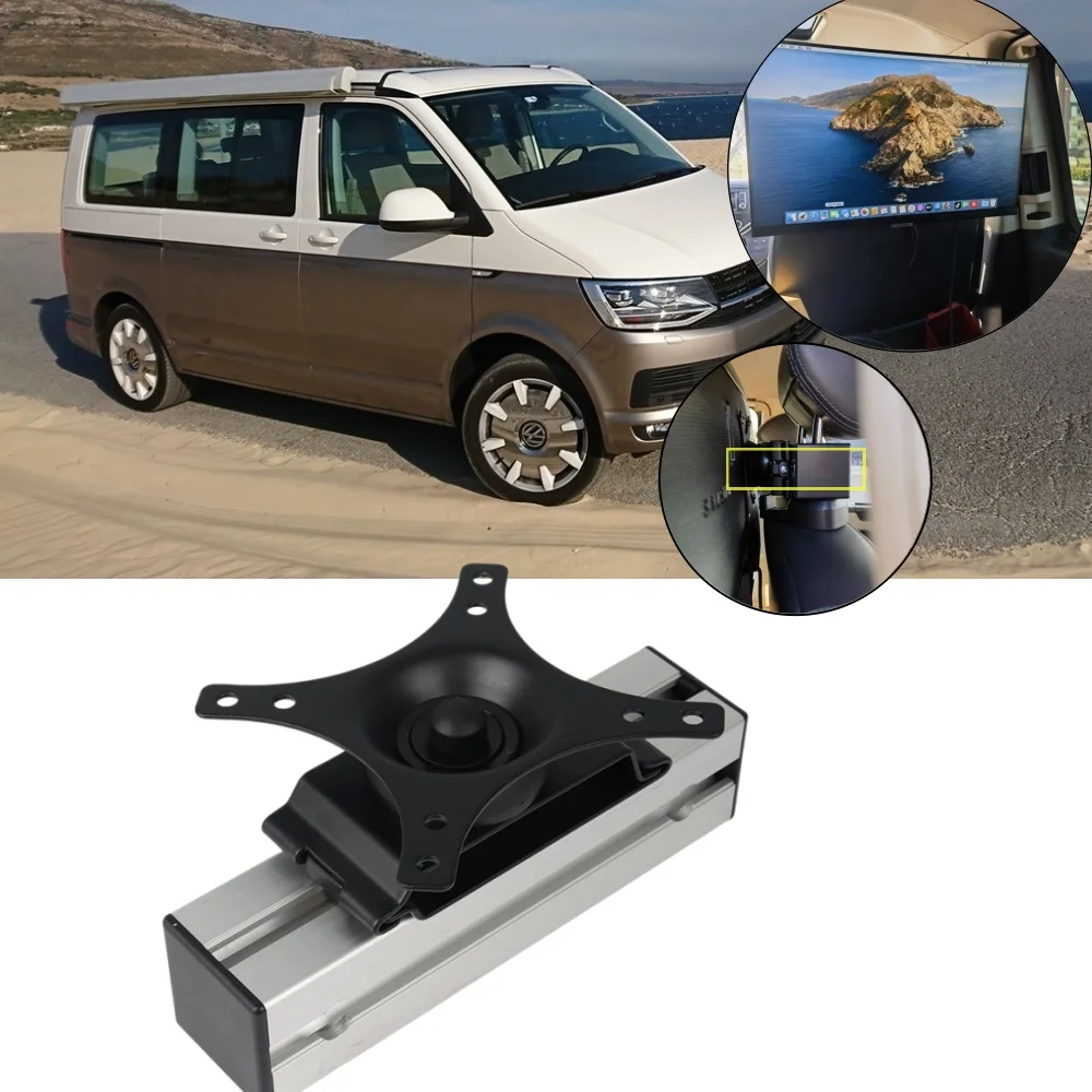 Auto-TV-Halterung für VW T5 T5.1 T6 T6.1 Camper Van Wohnmobil Cali TV-Kopfstützenhalterung, passend für die meisten 15-32 Zoll flachen und gebogenen LCD-Bildschirme