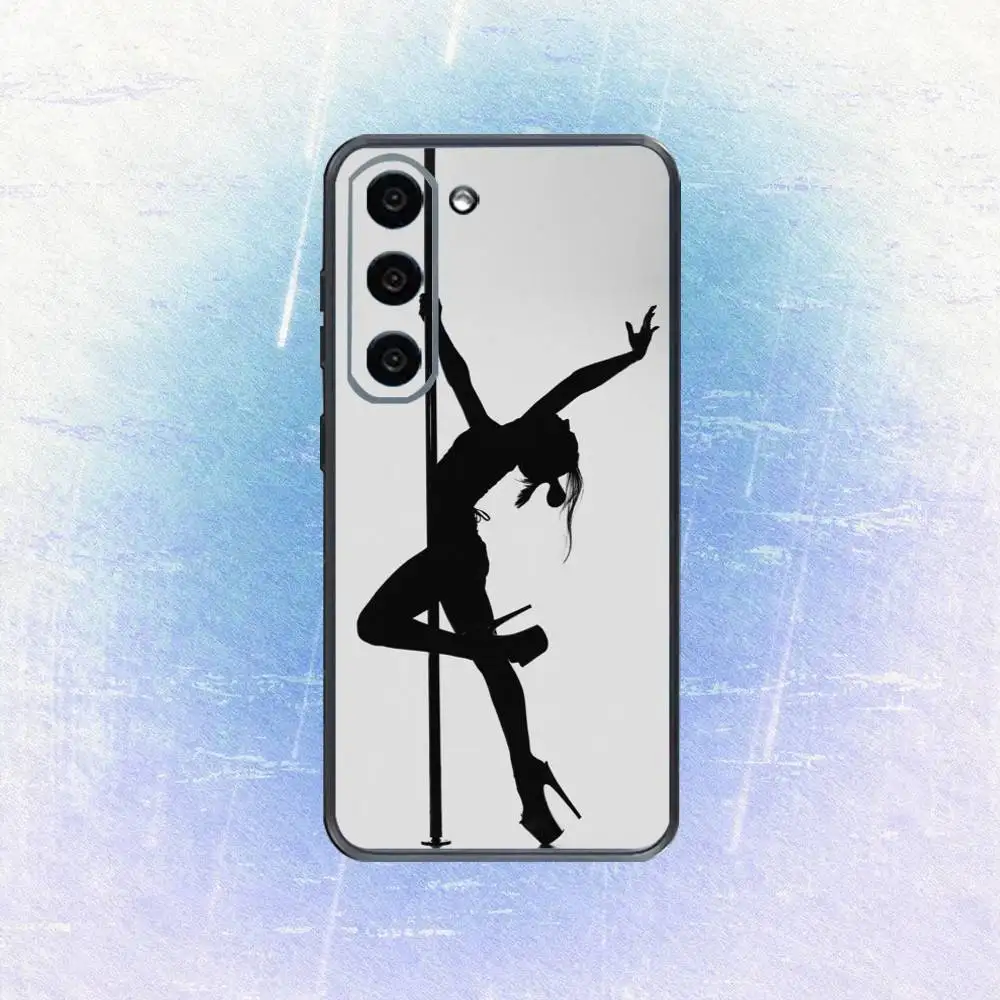 เคสโทรศัพท์ P-Pole Dance Dancing Fitness สำหรับ Samsung Galaxy A73,A72,A71,A70,A53,A52,A51,อื่นๆ ปกนิ่มสีดำ