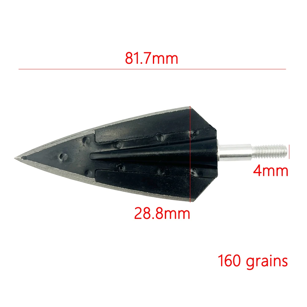 6pcs/lot Arrow Heads Tips Broadheads 100gn/160gn Arrows For Compound Recurve Bow Crossbows Hunting Arrow Broadheads Accessories