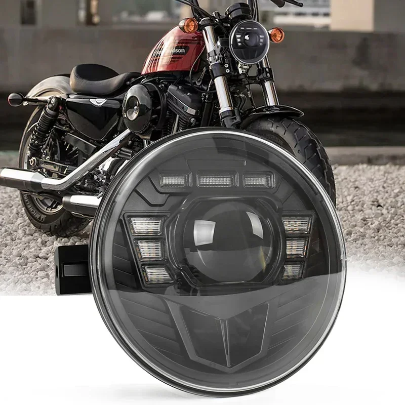 Motorcycle 7 inch Round Led Headlight For Harleys  Davidson Motorcycle