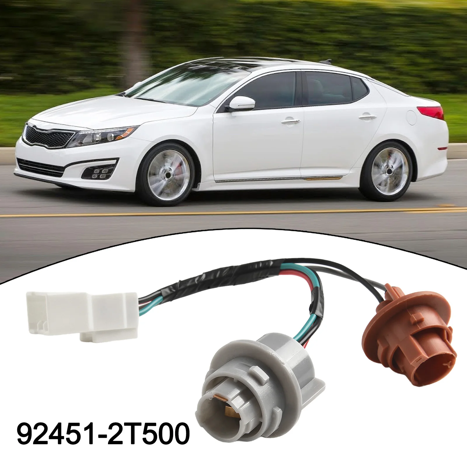 Rear Light Socket Tail Light Socket Car Maintenance Non-Deformation Material Wear-Resistant Design Feature Rear