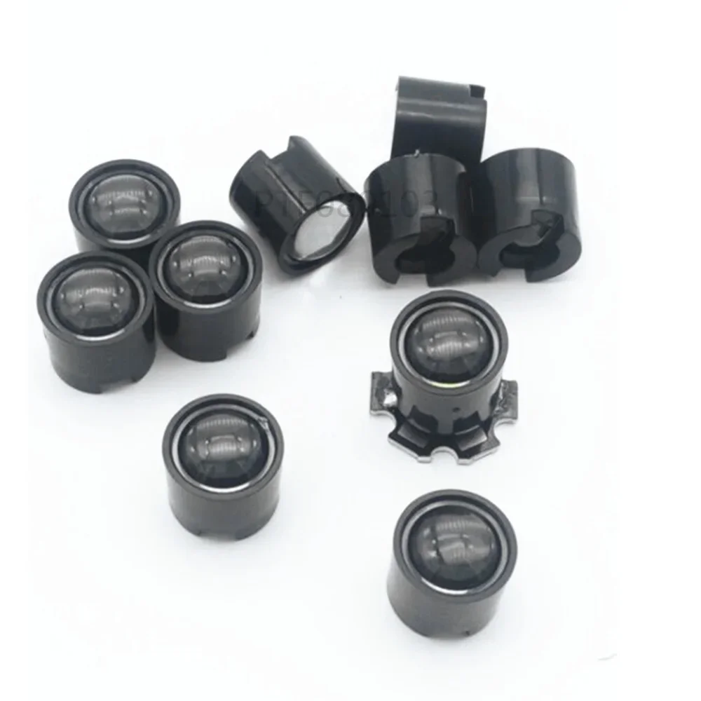 

14,5 мм Черный/Белый 10,15,45 60 градусов Светодиодный Отражатель Коллиматор F 1 3 5 Вт Звездный светодиод