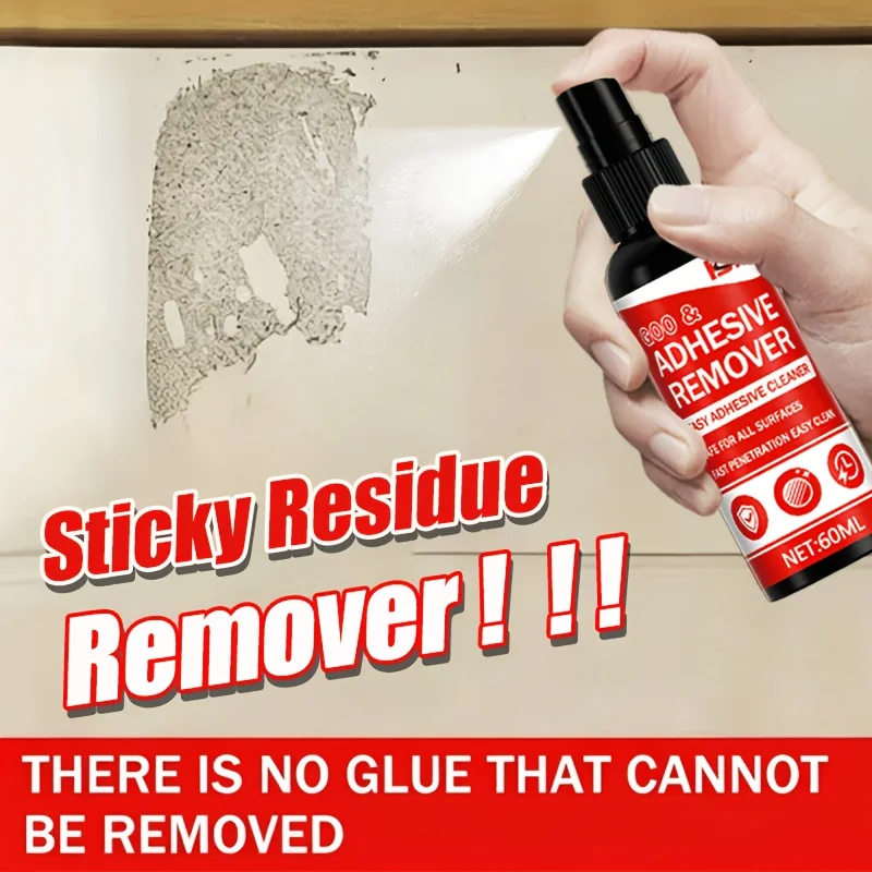 KJM Glue Remover Spray For Wall Hooks Double Sided Tape Car Decals Advertising Stickers Fast Adhesive Residue Cleaner