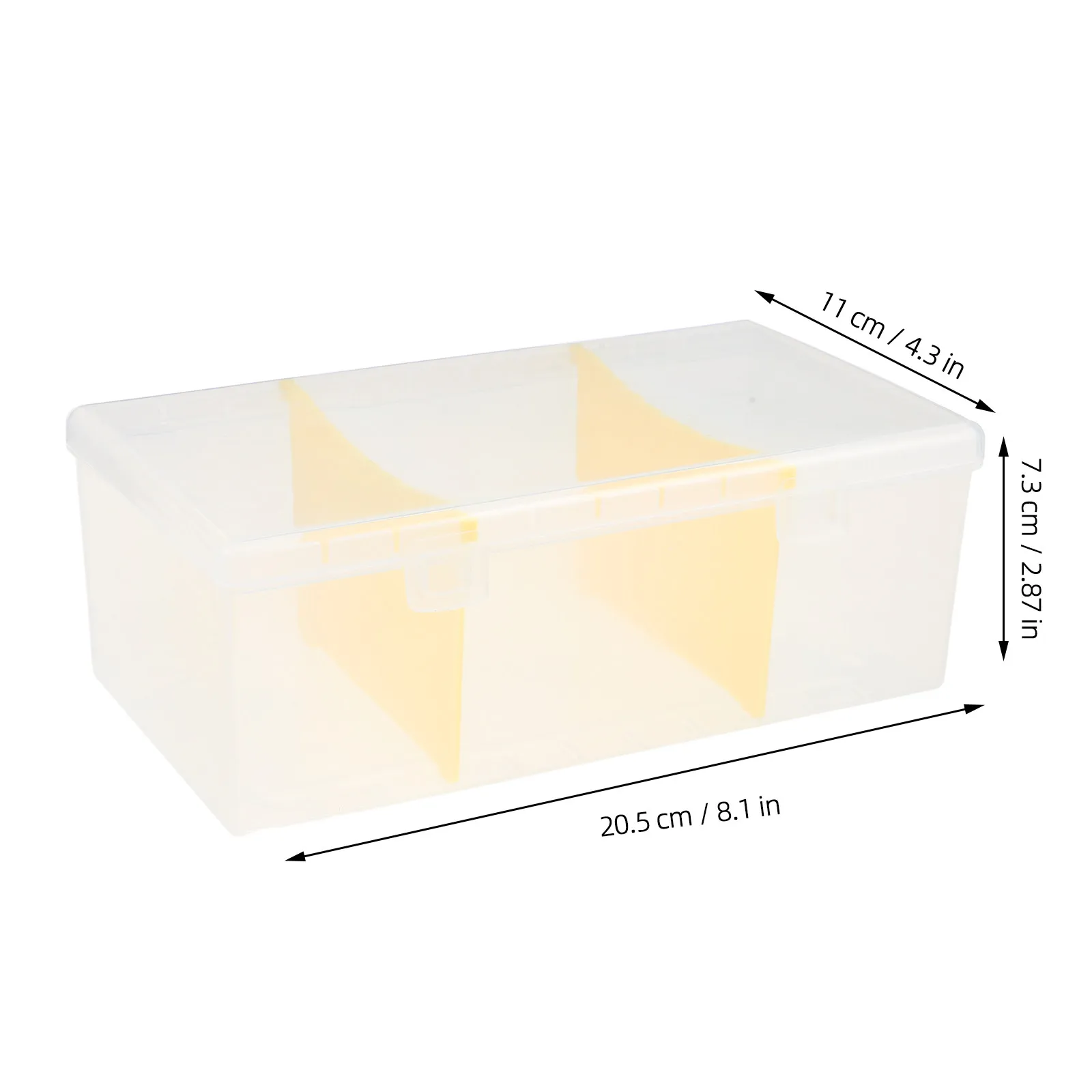 2Pcs Clear Plastic Battery Organizer Box Stackable Battery Storage Case Removable Dividers Home Office Storage