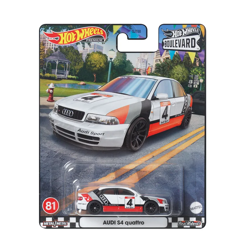 2023 Hot Wheels Premium Boulevard 17 Audi S4 Quattro Porsche 911 Turbo Nissan Silvia Dodge Hemi 1/64 Scale Diecast Car Toy GJT68