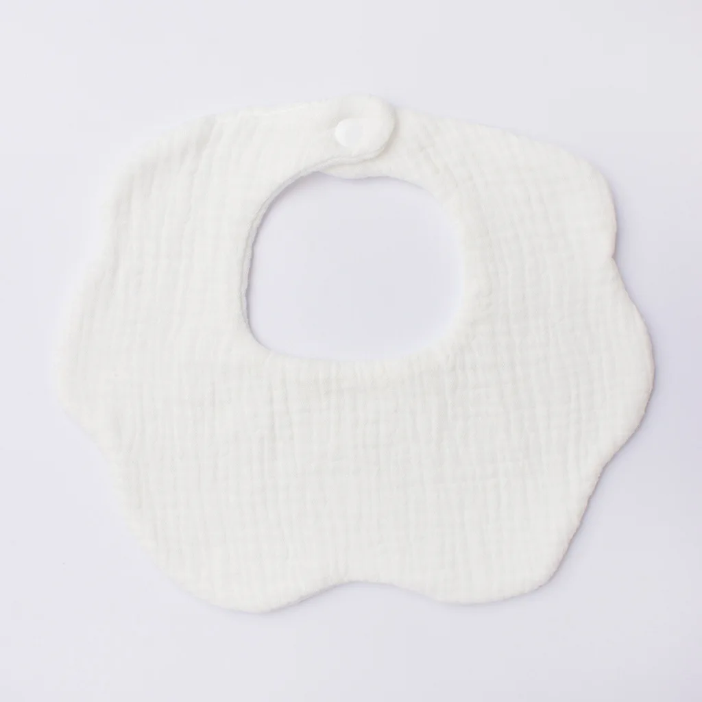 Baby Products Candy Colored Gauze Bib for Boys  Girls  Pure Cotton Comfortable Saliva Bib Baby Solid Colored Lace Saliva Towel