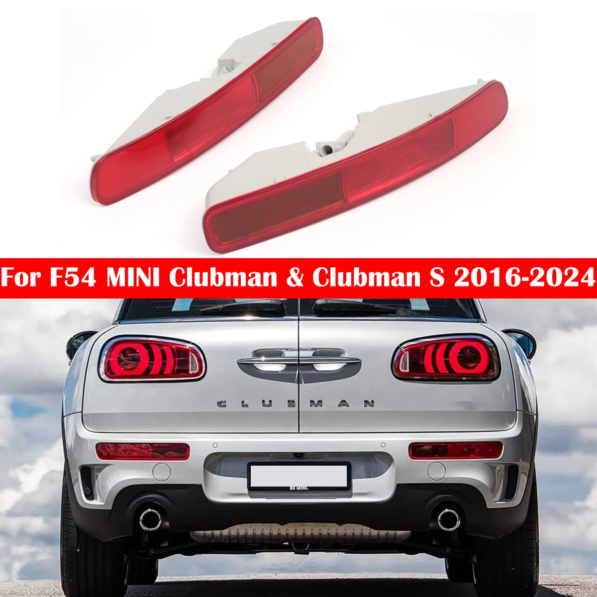 Rear Bumper LED Fog Lamp Left Right Pair For MINI Cooper F54 Clubman 2016‑2024 Rear Bumper Marker Light Auto Exterior Accessorie