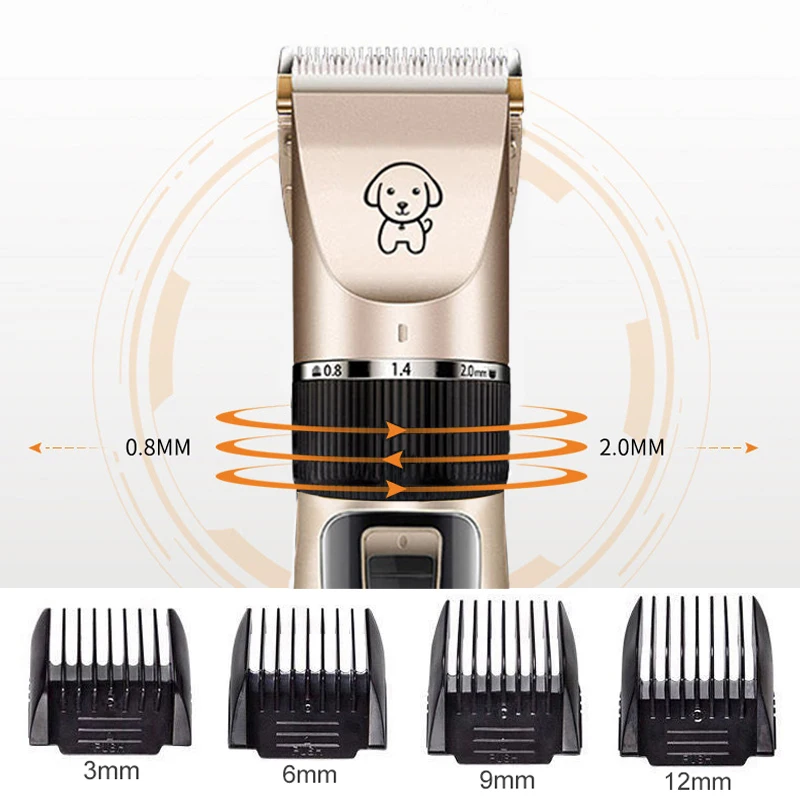 Dog Clipper Dog Hair Clippers Grooming (Pet/Cat/Dog/Rabbit) Haircut Trimmer Shaver Set Pets Cordless Rechargeable Professional image 3