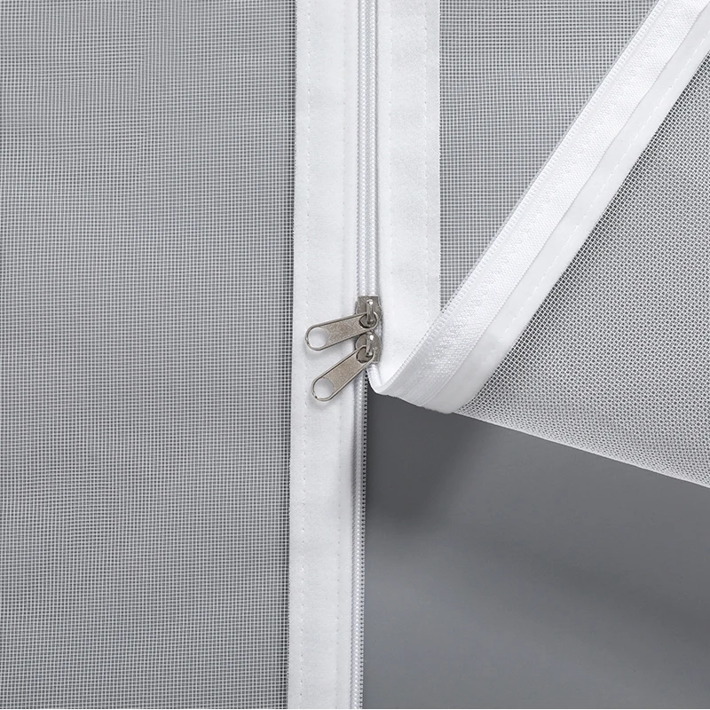 White, Customized size，Window mesh with zipper Self-adhesive zipper,mosquito nets for windows anti mosquito window door curtain