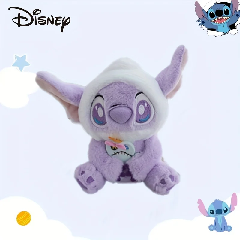 Disney Stitch Plush Toy 13cm Soft Stuffed Doll – Cute Blue Pink Design, Fluffy Ears, Gift for Kids, Christmas, Halloween