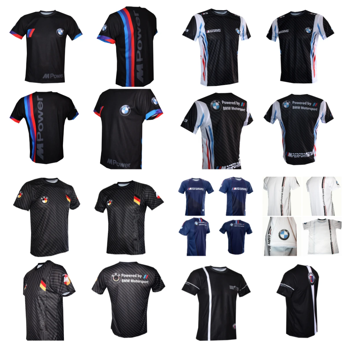 

2025 Summer BMW Various New Fast-drying T-shirts Motorcycle Racing Men's Short Sleeves Comfortable and Breathable Casual Y2K