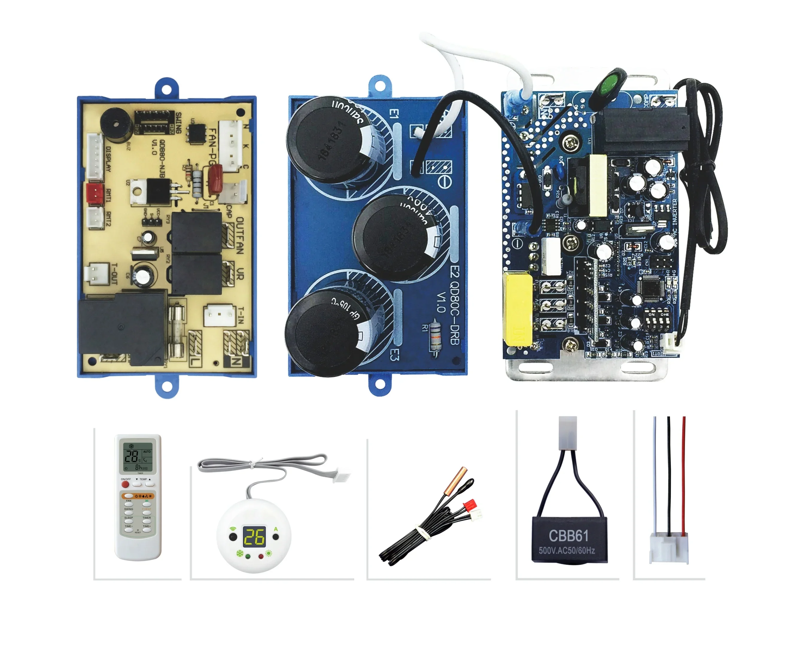 QUNDA QD82+ Inverter A/C-Systemplatine Universalplatine Klimaanlage Systemplatine
