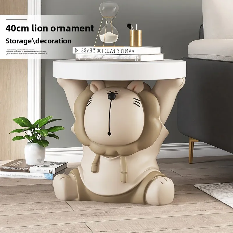 

Home Decor Sculptures & Figurines Decoration Accessories Lion Tray Coffee Table Floor Ornaments Living Room Resin Animal Statues