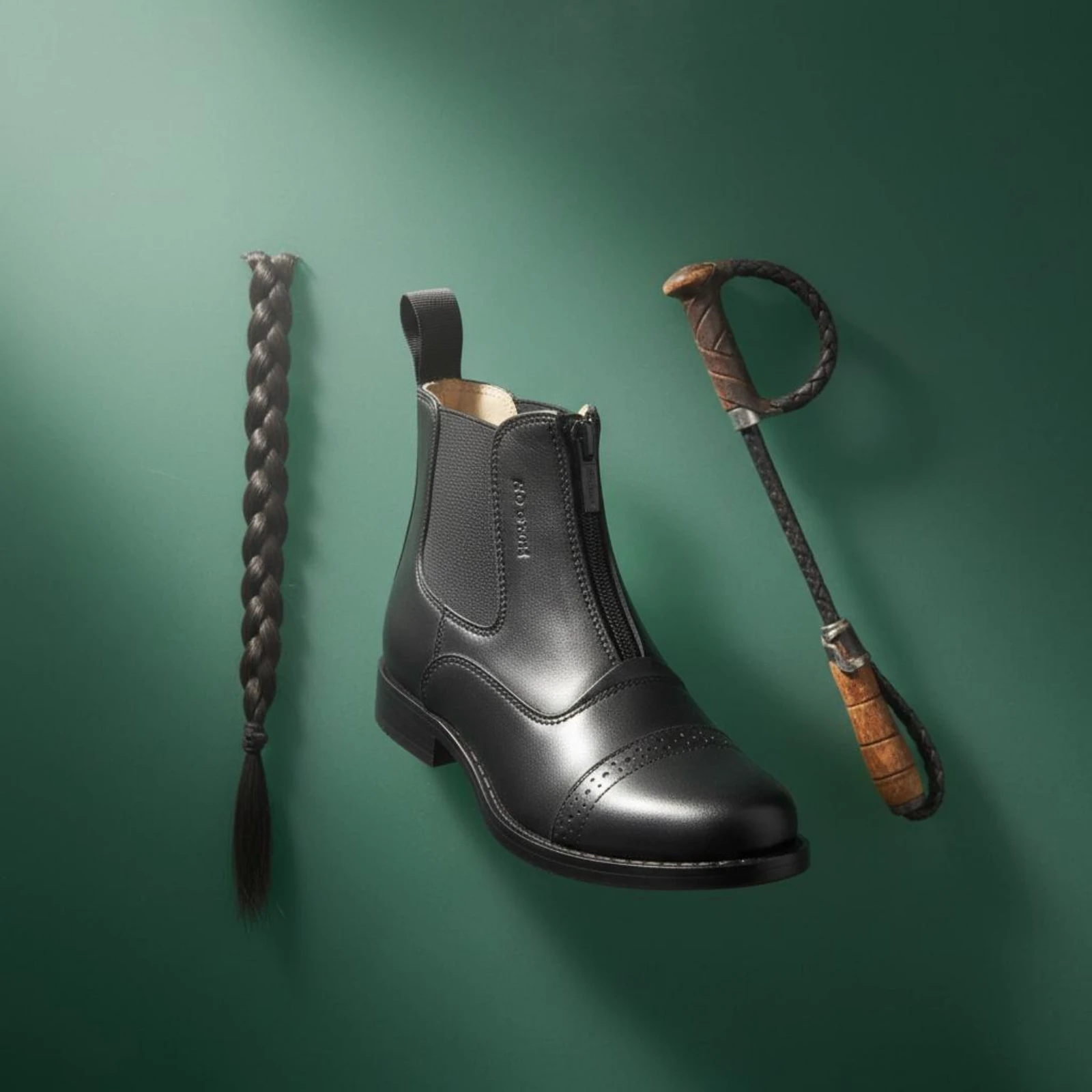 Short Horse Riding Boots Non-Slip Paddock Boots Zippered Equestrian Booties Zipper Closure Outdoor Footwear Easy Care