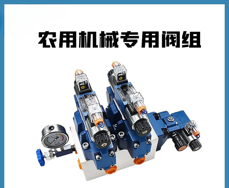 Hydraulic solenoid valve group 2 way 16 through the electric reversing valve agricultural machinery valve group with 20