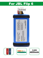 3.6V 4800mAh GSP-1S2P-F6D Replacement Battery For JBL Flip 6 BLUAM REDAM Bluetooth Wireless Speaker
