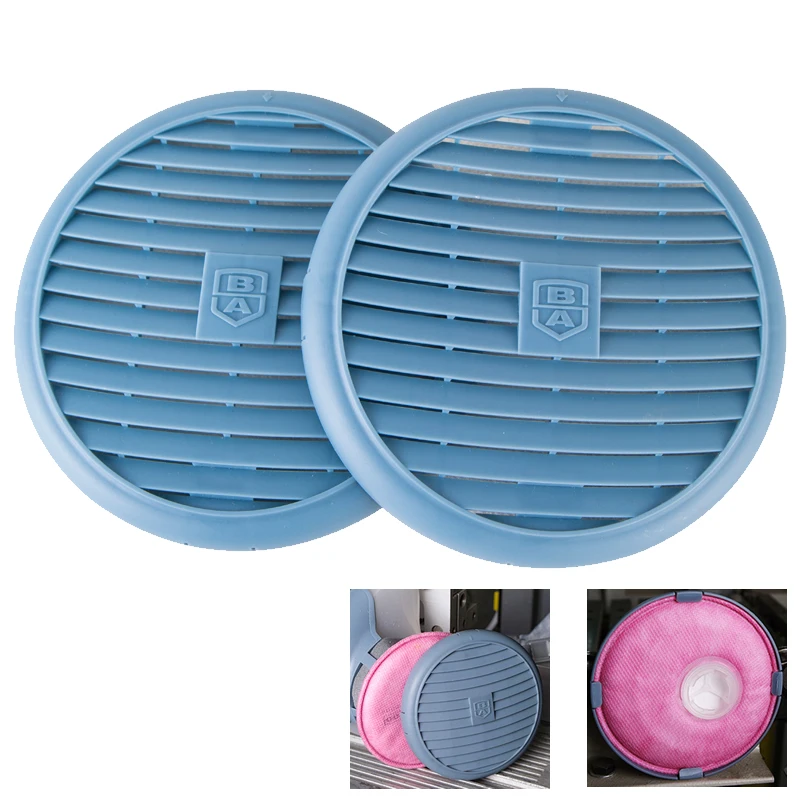 2pcs/Set Waterproof Filter Cover For 2091 2097 P100 Particulate Filter Replacement For 6200/7502/6800 Gas Chemical Respirator