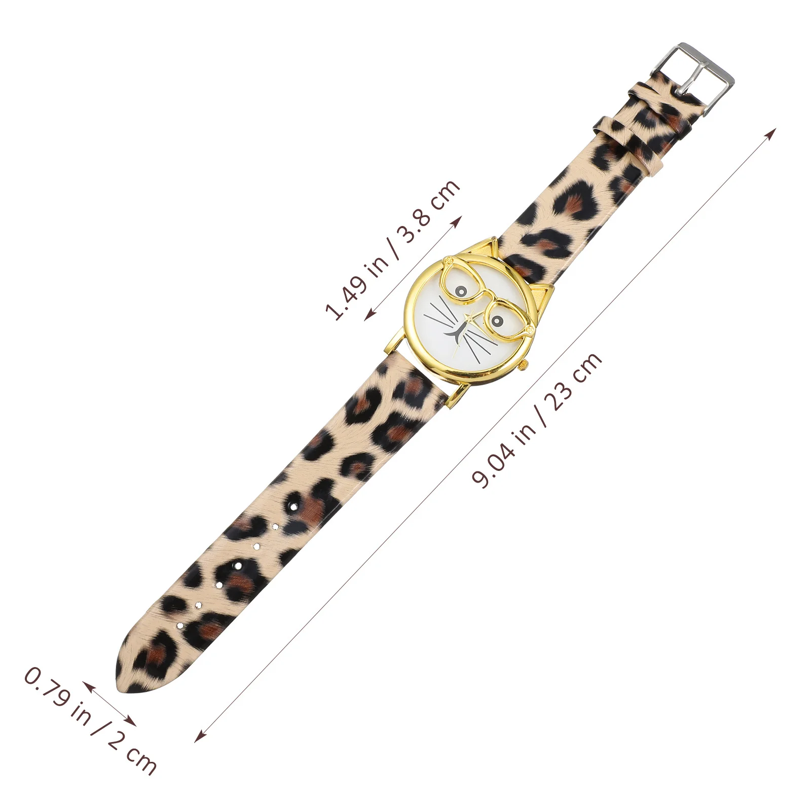 1 قطعة نمط القط المعادن بو حزام الكوارتز للهدايا دائم الفولاذ المقاوم للصدأ ساعة سيدة ساعة اليد ساعة فريدة من نوعها