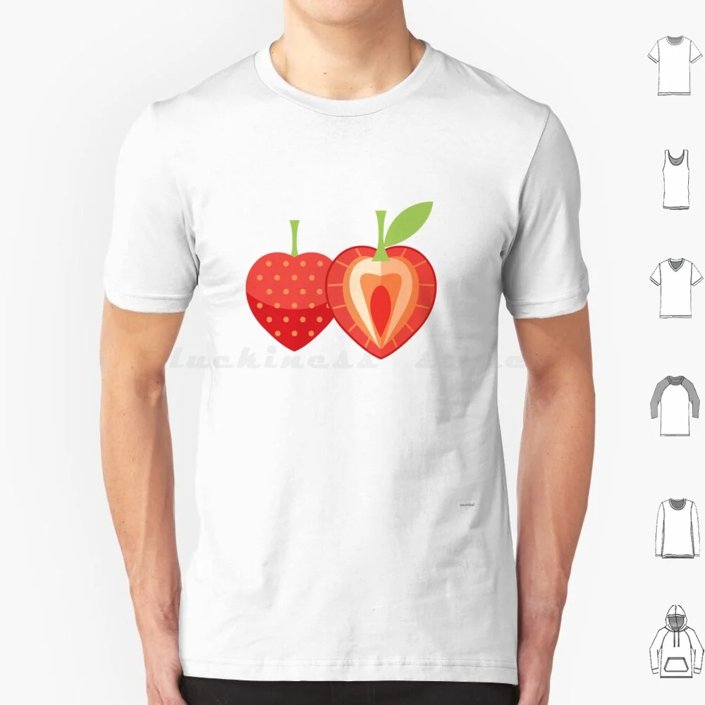 Strawberry Sticker T Shirt Men Women Kids 6xl Food Vegan Snacks Avocado Hipster Millennial Fruit Strawberry Berry