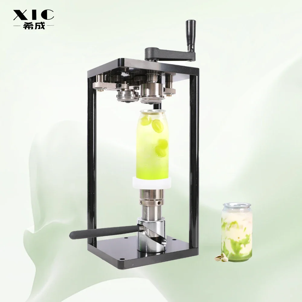 Chinese Factory Manual Aluminum Can Sealing Machine Market Stalls Small Handheld Beverage Juice Can Sealing Machine