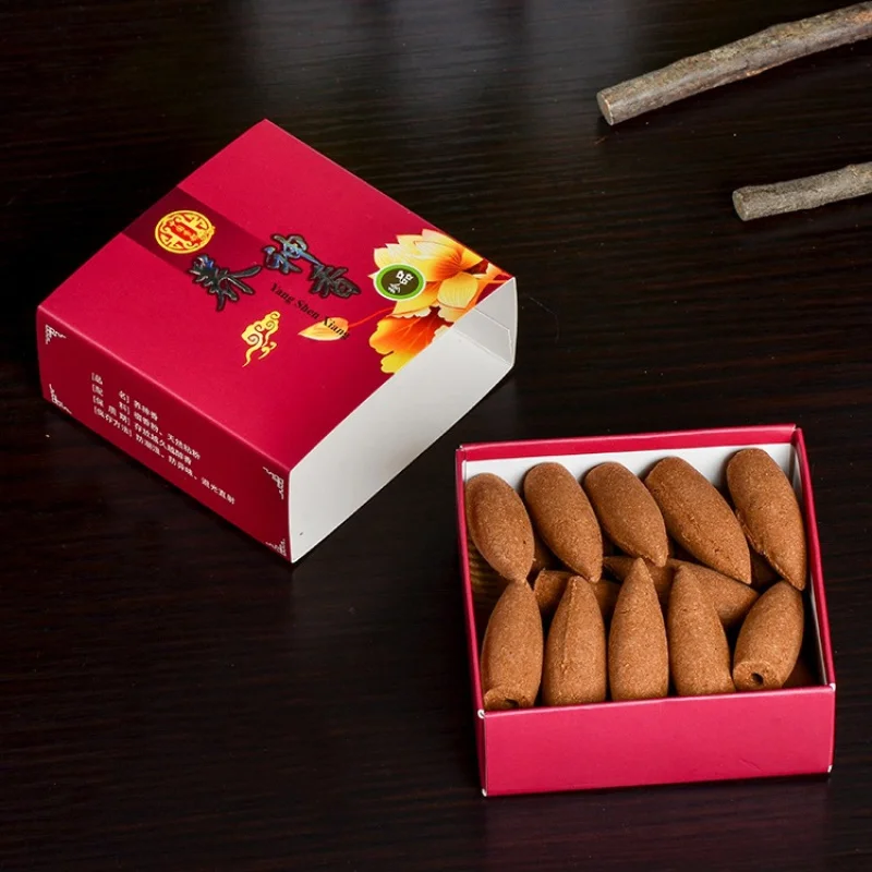 Backflow Agarwood Sandalwood Mugwort Flowing Smoke Ornamental Tower Incense Gift Box Packa