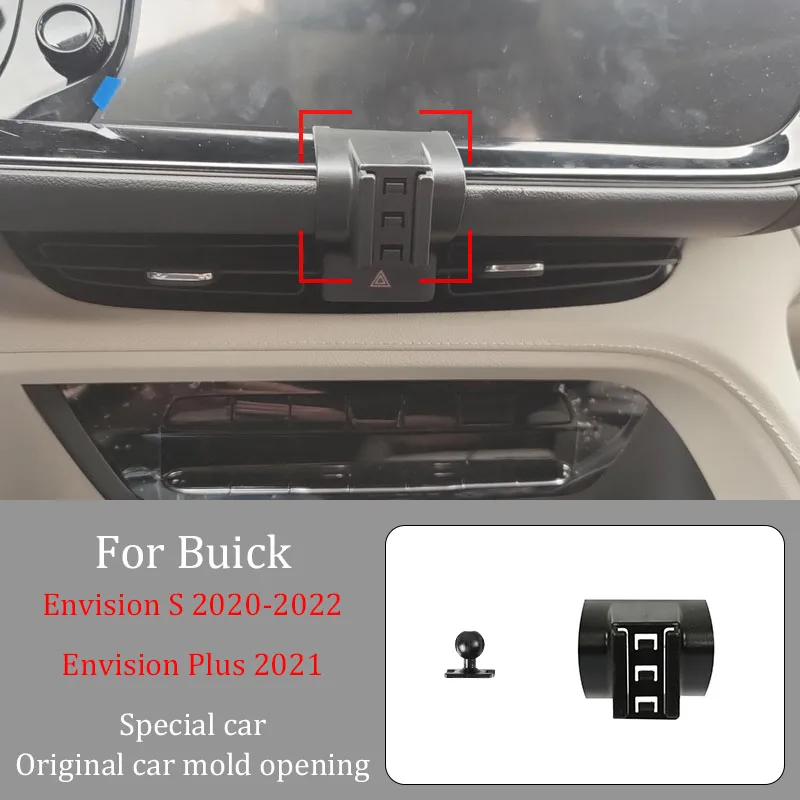 For Buick Envision S 20-22  Car Infrared Induction Mobile Phone Wireless Charging Bracket DIY Custom Pattern Navigation Bracket