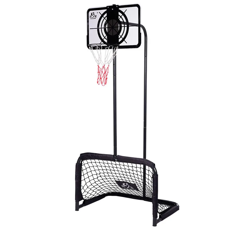 

New Integrated Indoor/Outdoor Children's Mobile Basketball and Football Stand Training Equipment with Door Frame Basketball Hoop