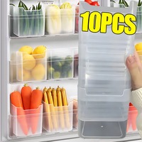 Refrigerator Food Storage Box Fruit Vegetable Fresh-keeping Box Refrigerator Side Door Container Drawers Rack Kitchen Supplies