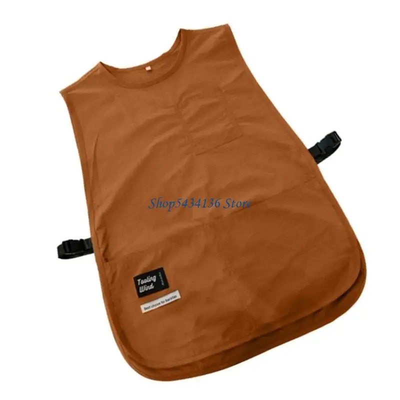 

H7ED Hairdresser Vest Advertising Shirt Uniform Beauty Salon Salon Coat Uniform