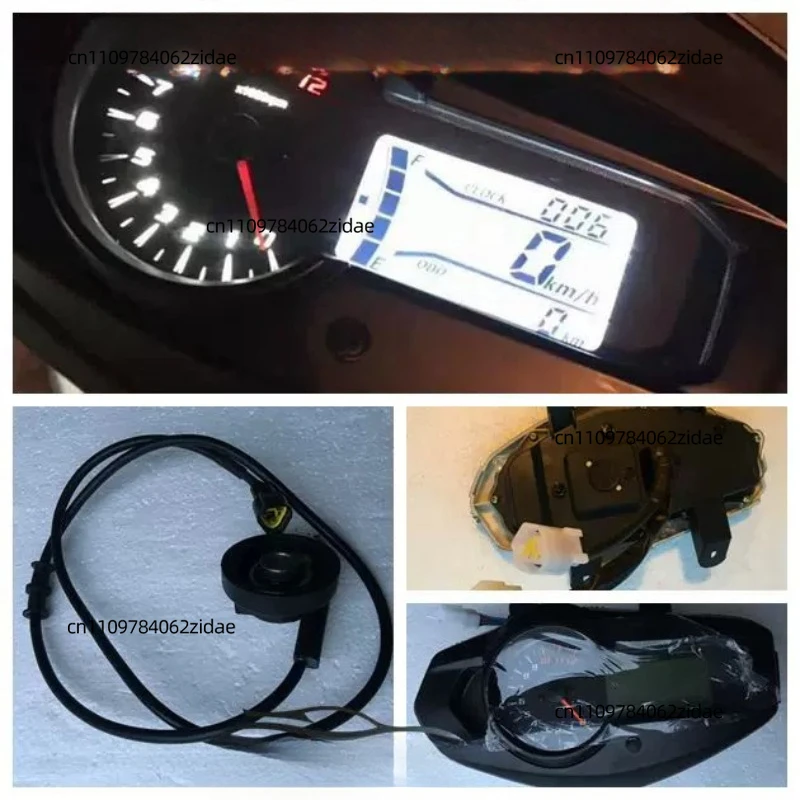

For Fuel Motorcycle Speedometer Dashboard, Gauge Instrument for Linhai 4th Gen & Eagle Fancy 125 Scooter
