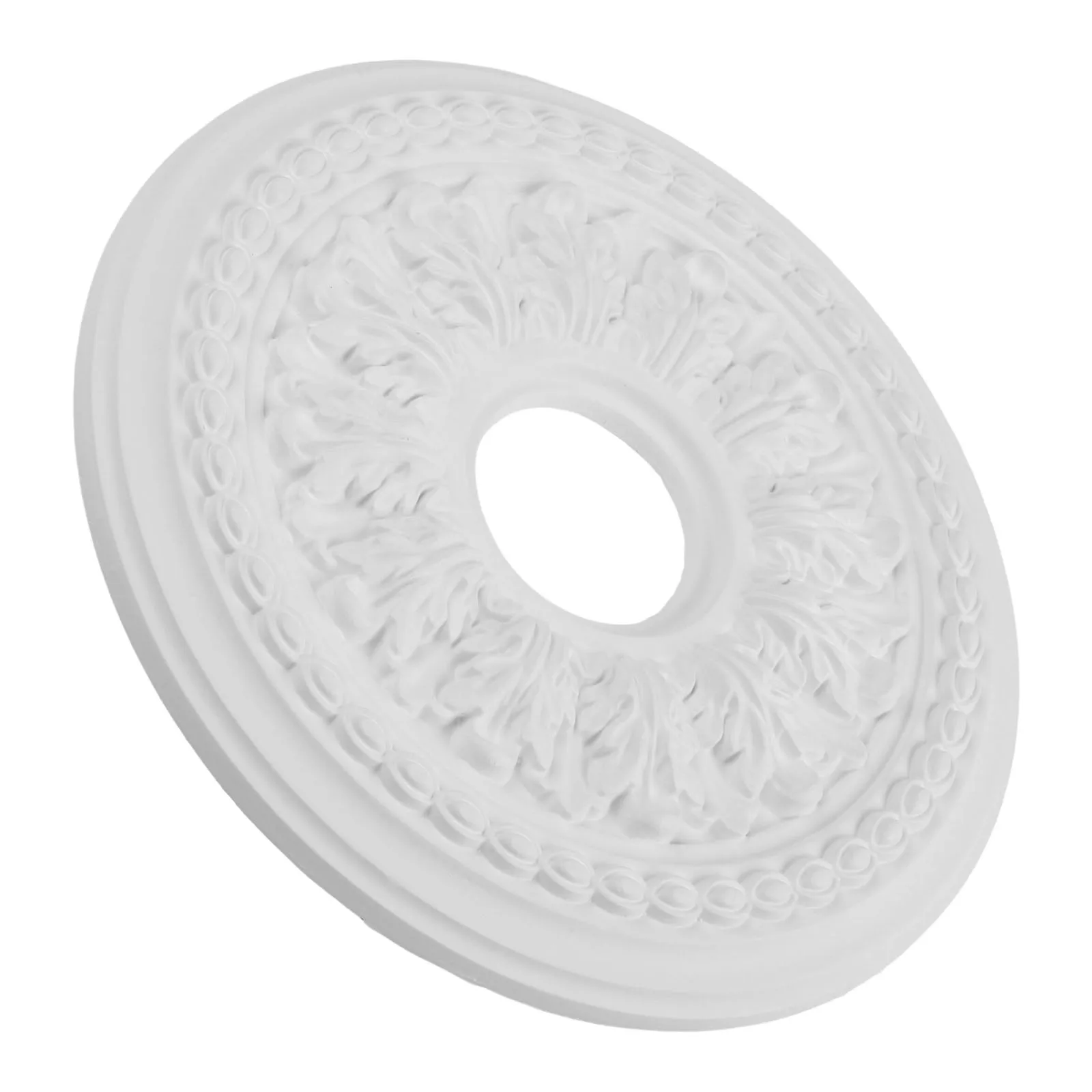 White Round PU Ceiling 26cm 35cm Decorative Lamp Cover For Fan Base Home Improvement Hardware