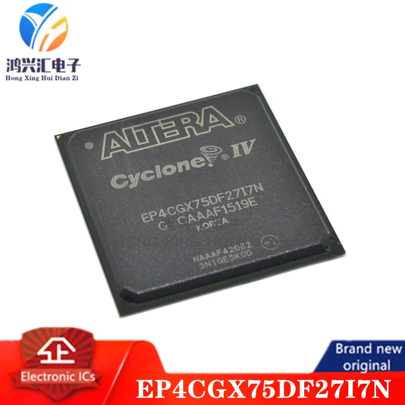 New/Original EP4CGX75DF27I7N FPGA Cyclone® IV GX Family 73920 Cells 60nm Technology 1.2V 672-Pin FBGA