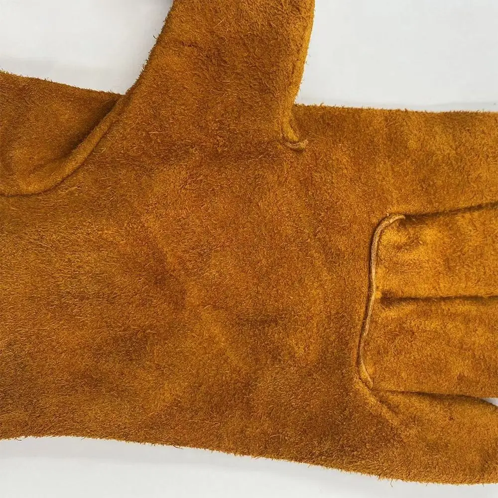 

Cowhide Work Protective Gloves Anti-thorning Wear Resistant Safety Gloves Security Protection Anti-cutting Gloves Camping