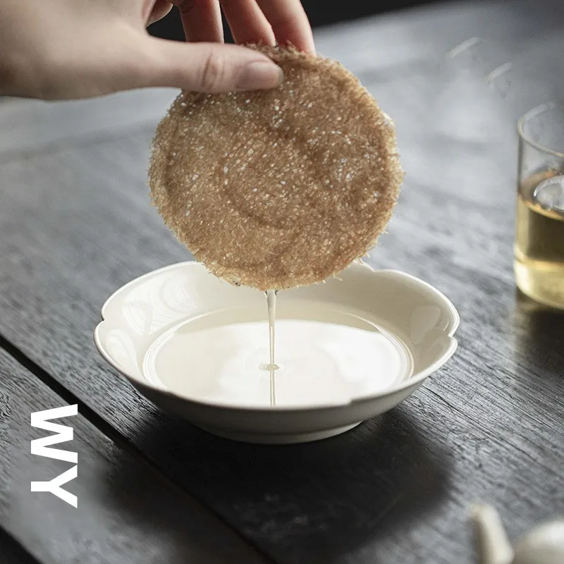 

WunTang Cercs Tea Set Petal Tray for Gongfu Tea Dry Brewing Home Use Tea Ceremony Accories Chinese New Sle Cerc