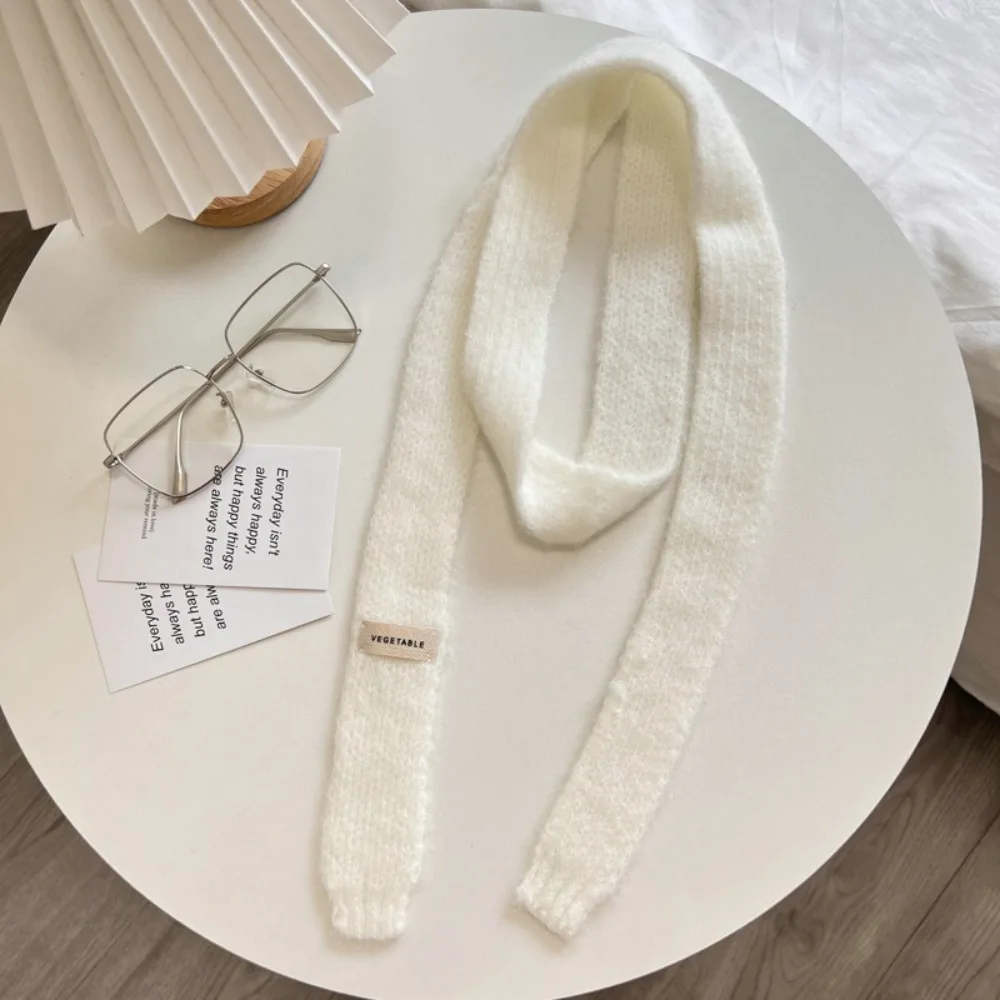 

Милый корейский стиль Y2K тонкий шарф цвета радуги мягкие длинные узкие шарфы теплый шейный платок Harajuku вязаный шарф для девочек