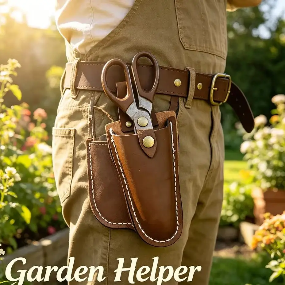 Gardening  Pruning Tool Pouch  1PC Leather Tool Bag Electrician Waist Holder Portable Buckle Storage for Pliers and Trimming