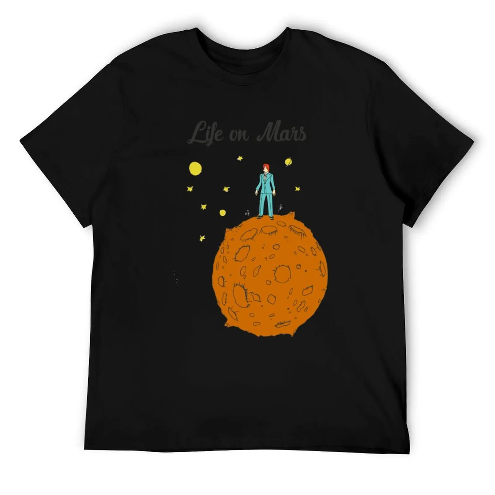 

Life on Mars T-Shirt t shirt men 100% cotton luxury brand t shirts for man pack cotton t shirts for man pack white T-Shirt