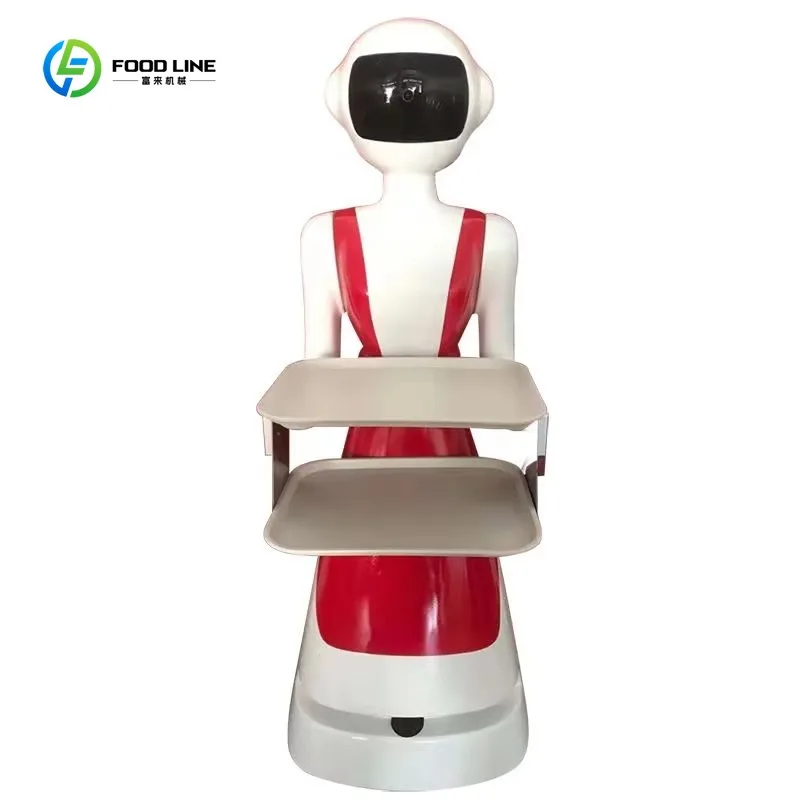 

Mobile Smart Indoor Self-driving Food Delivery Robot Waiter Humanoid Service Robot With Hotel Restaurant Coffee