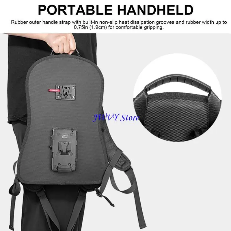 573A Multifunctional V Mount Battery Backpack Hanging Board Battery Oragniser Plate