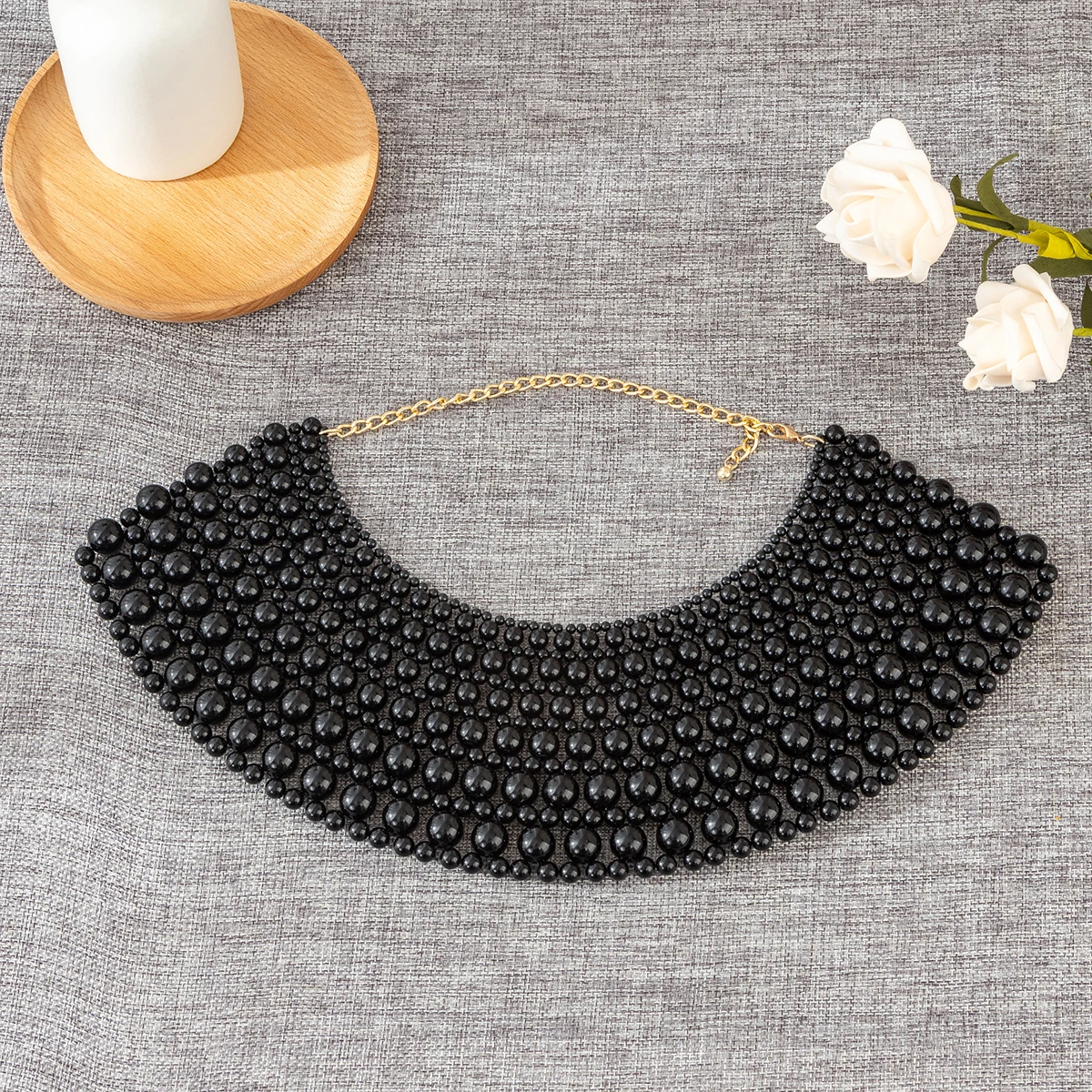 Handmade Multi-Layer Pearl Bridal Shawl Women's Body Chain Party Wedding Street Style Shoulder Chain Accessory