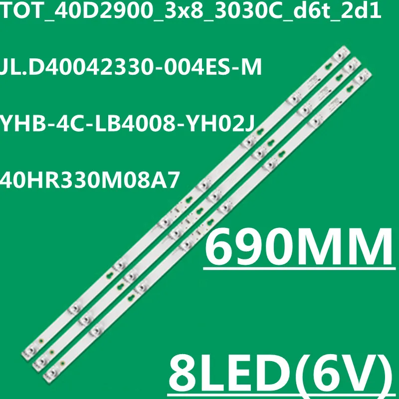 30TV = 90 buah Strip LED untuk L40S4900 L40P2-UD TOT-40D2900-3X8-3030 JL.D40042330-004ES-M D40A810 D40A620